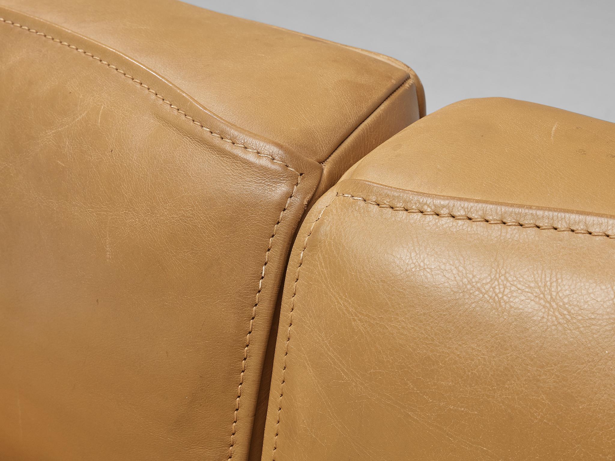 De Sede ‘DS-15’ Modular Sofa in Caramel Leather 4