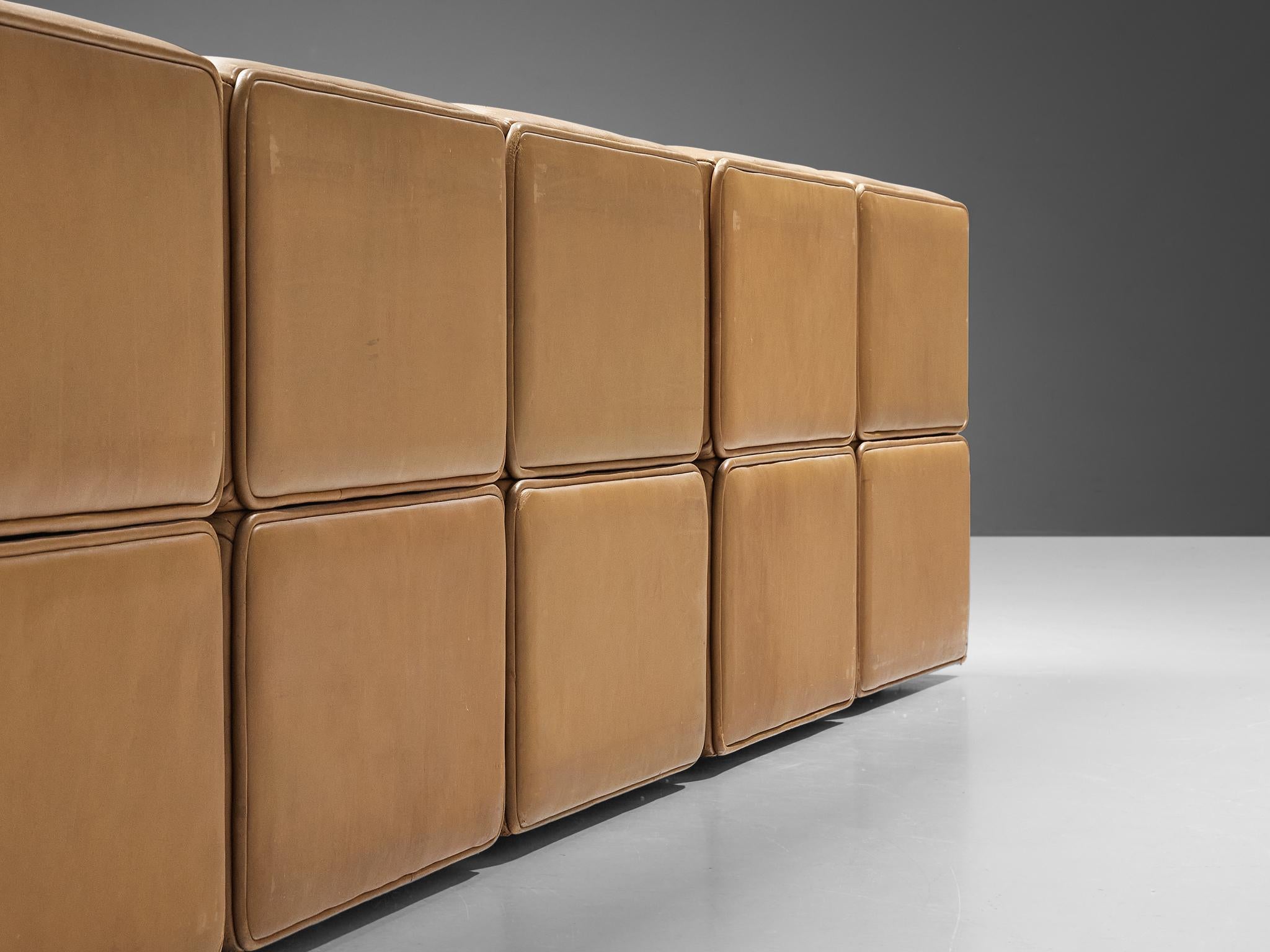 Late 20th Century De Sede ‘DS-15’ Modular Sofa in Caramel Leather