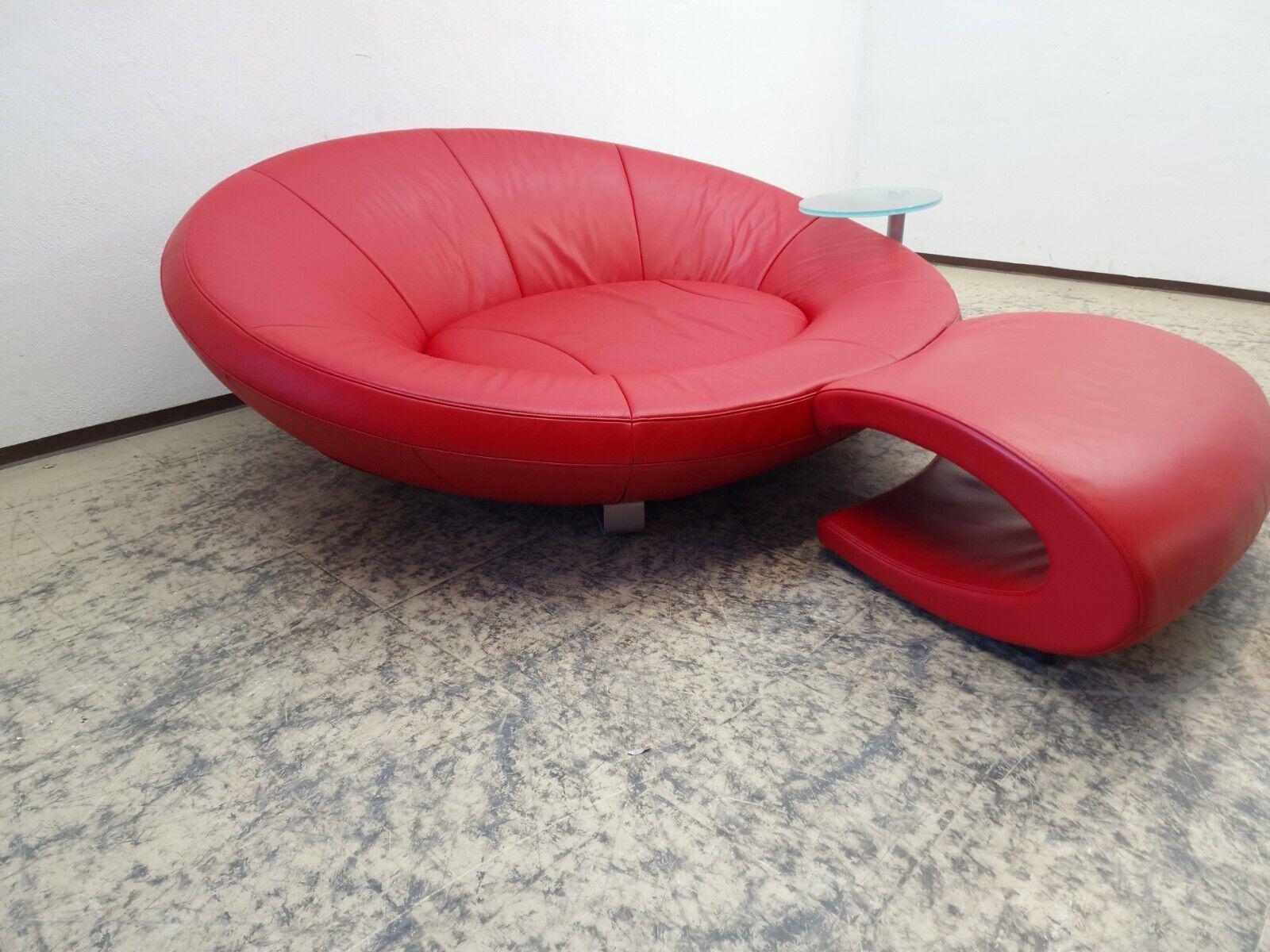 De Sede DS 152 Leder Zweisitzer Hocker Designersofa Ledersofa Desede Glastisch 1