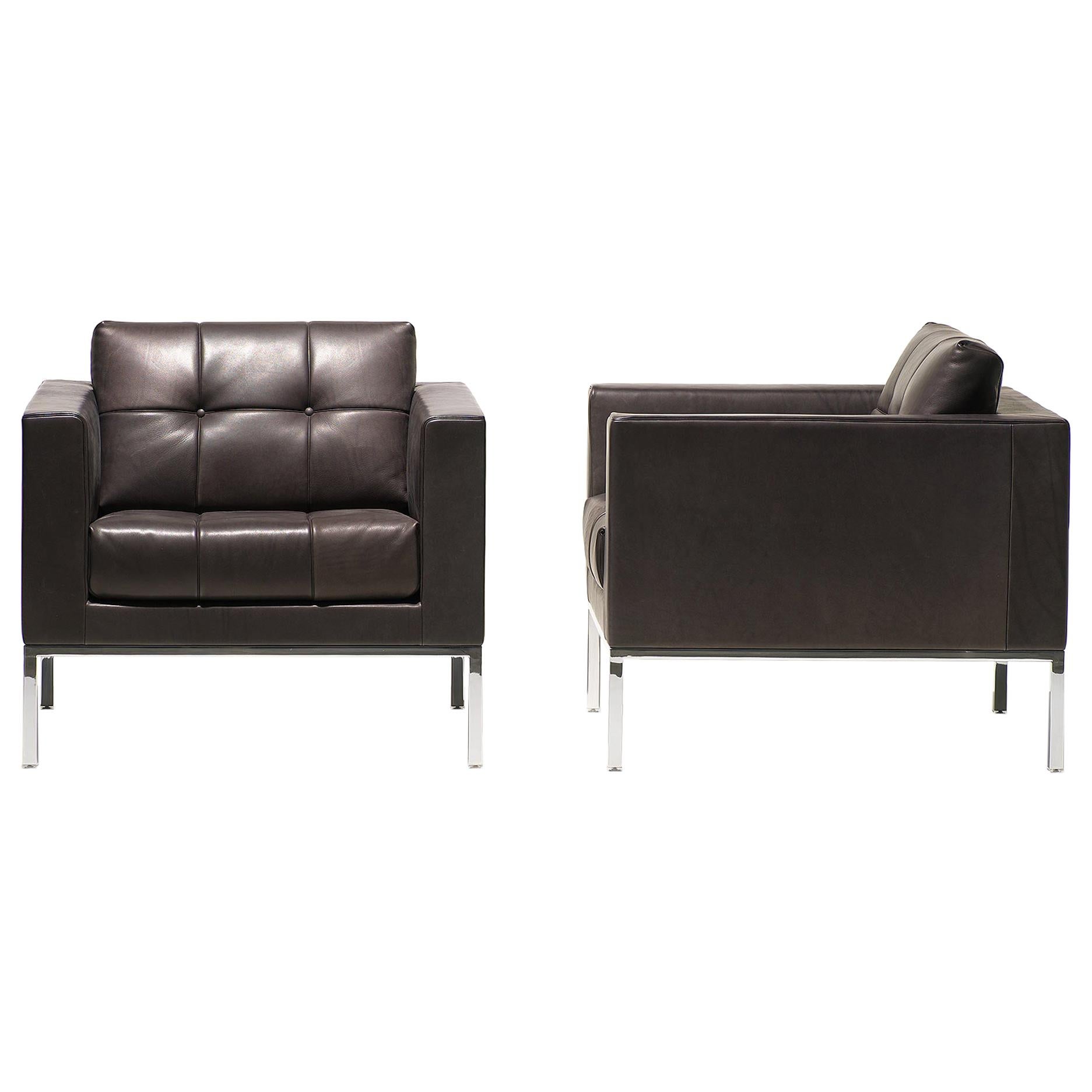 De Sede DS-159 Armchair in Cigarro Brown Upholstery by De Sede Design Team For Sale