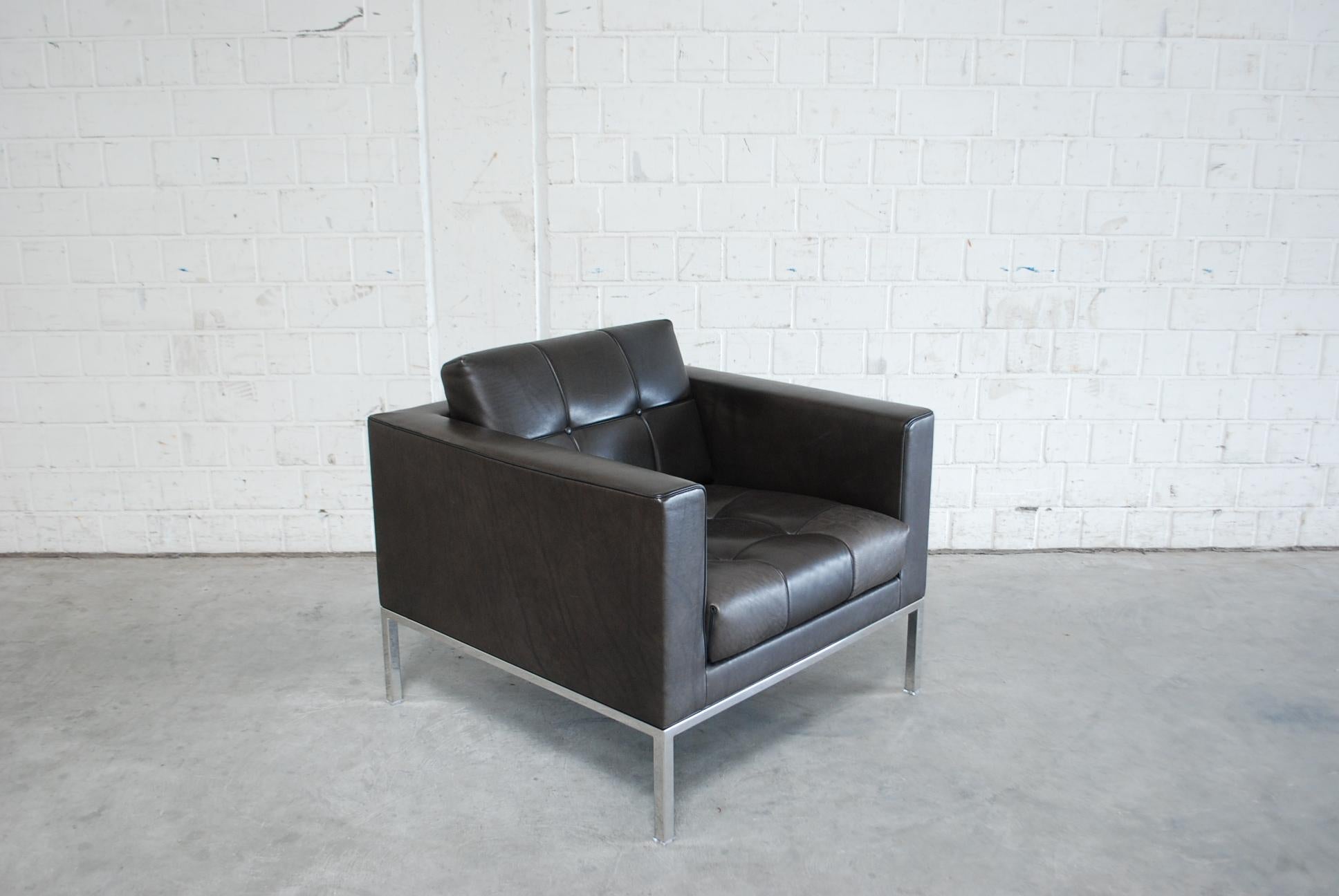 De Sede DS 159 Brown Naturale Leather Pair of Armchairs 4