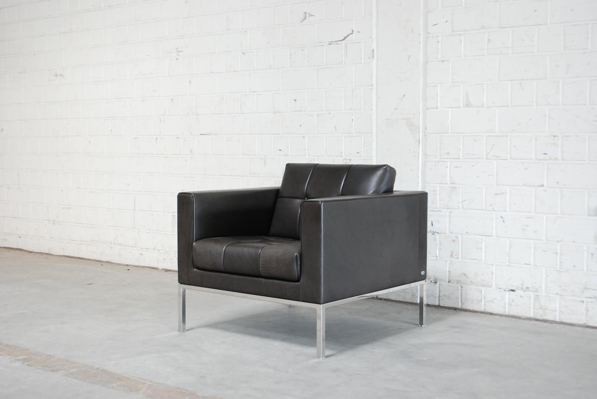 De Sede DS 159 Brown Naturale Leather Pair of Armchairs In Good Condition In Munich, Bavaria