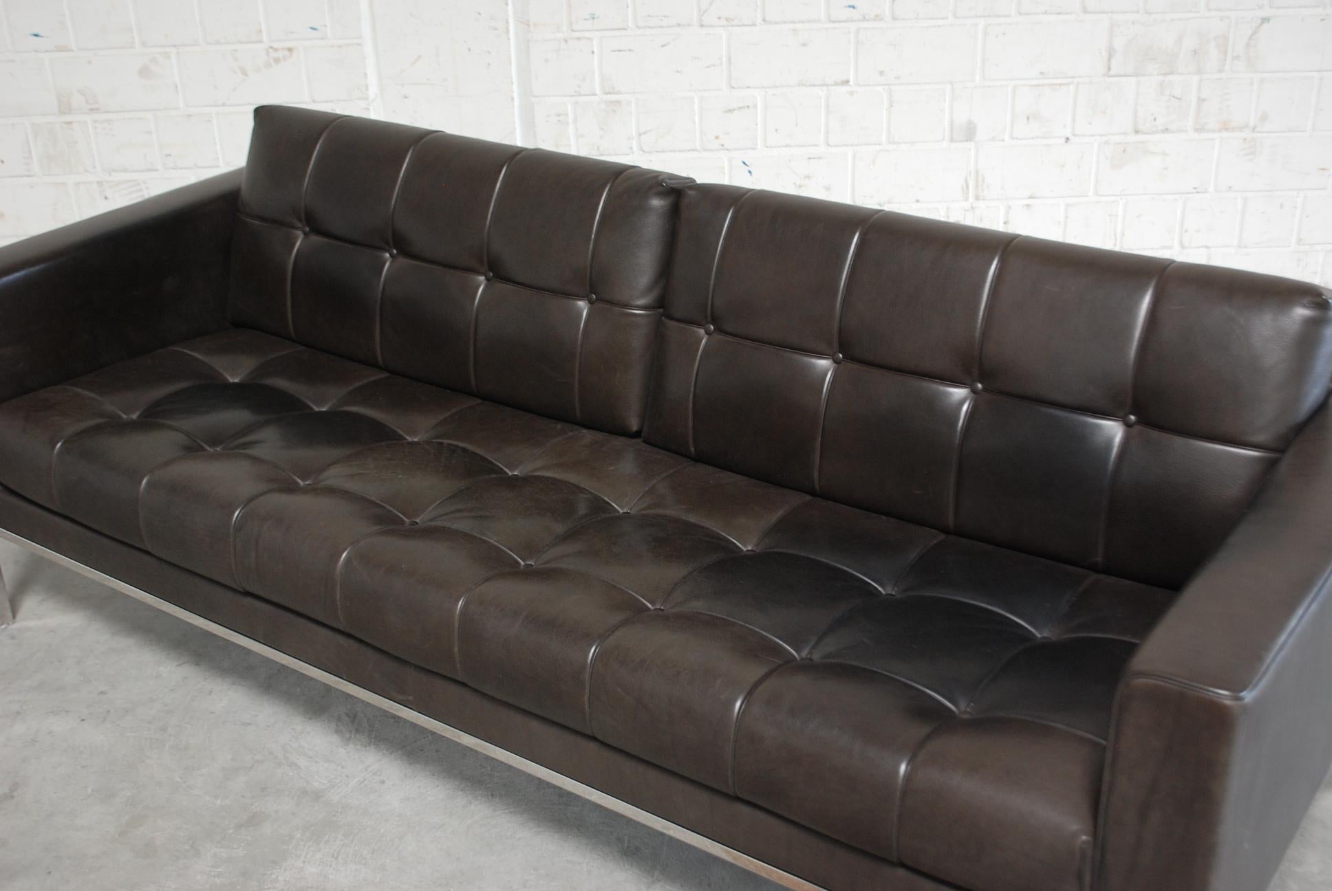De Sede DS 159 Braunes Naturleder-Sofa (Leder)