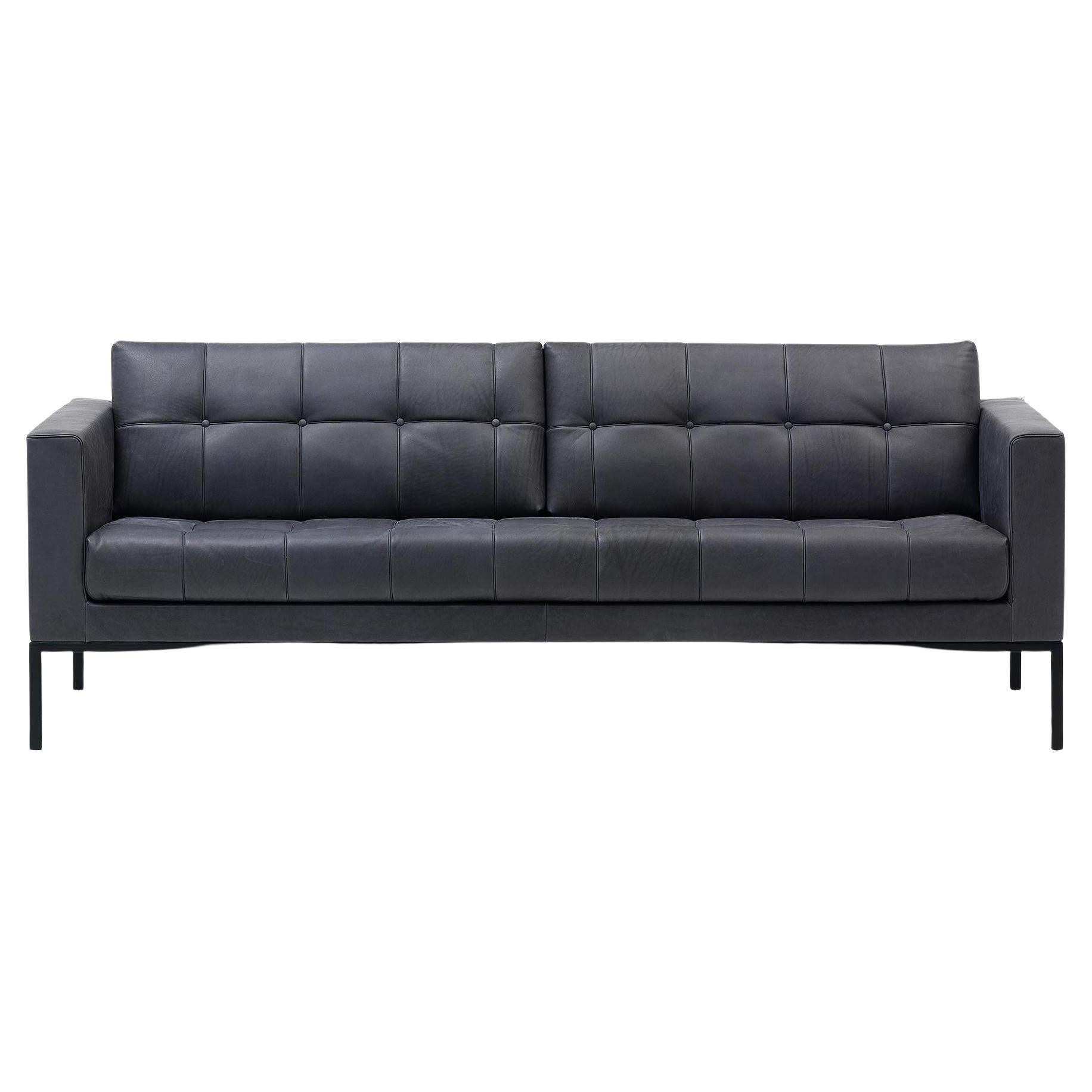 De Sede DS-159 Three-Seat Sofa in Paris Blue Upholstery by De Sede Design Team For Sale