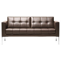 De Sede DS-159 Two-Seat Sofa in Schiefer Brown Fabric by De Sede Design Team