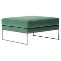 De Sede DS-160 Stool in Turquoise Leather Upholstery by De Sede Design Team