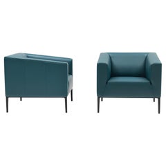 De Sede DS-161/01 Armchair in Petrol Blue Upholstery by De Sede Design Team