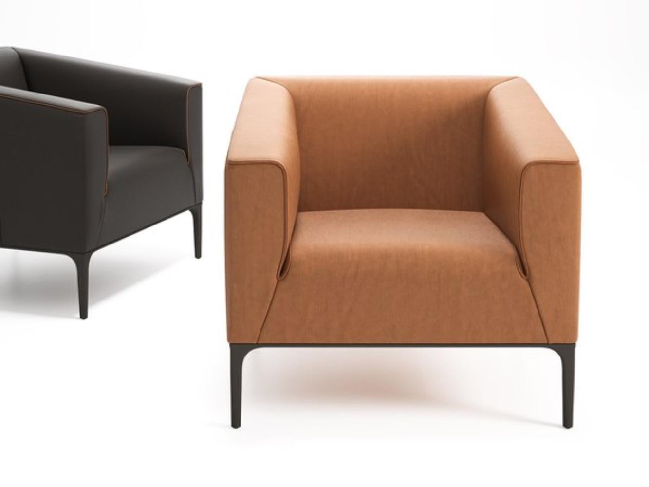 De Sede DS-161/01 Sillón tapizado en marrón Schiefer by De Sede Design Team Moderno en venta