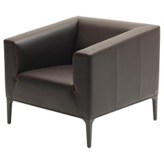 De Sede DS-161/01 Armchair in Schiefer Brown Upholstery by De Sede Design Team