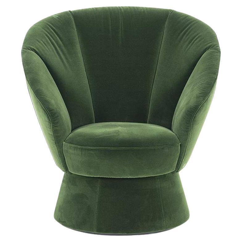 De Sede DS-163 Armchair in Velour Upholstery by Virginia Harper & Babak Hakakian