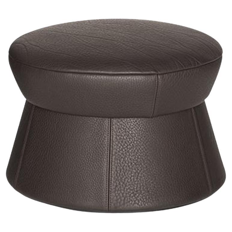 De Sede DS-163 Ottoman in Cigarro Upholstery by Virginia Harper & Babak Hakakian