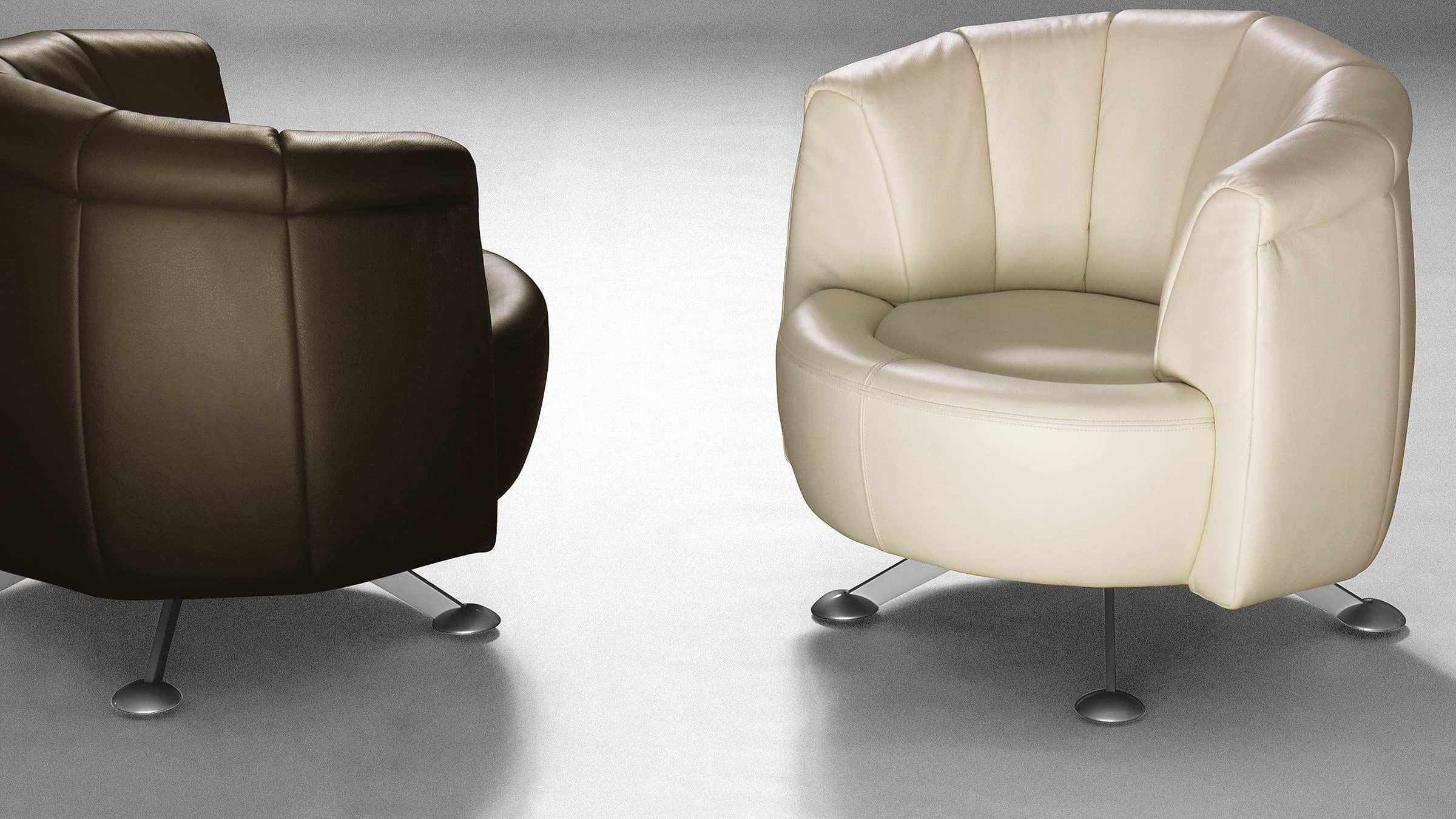 De Sede DS-164 Sessel mit cremefarbener Polsterung von Hugo de Ruiter (Moderne) im Angebot