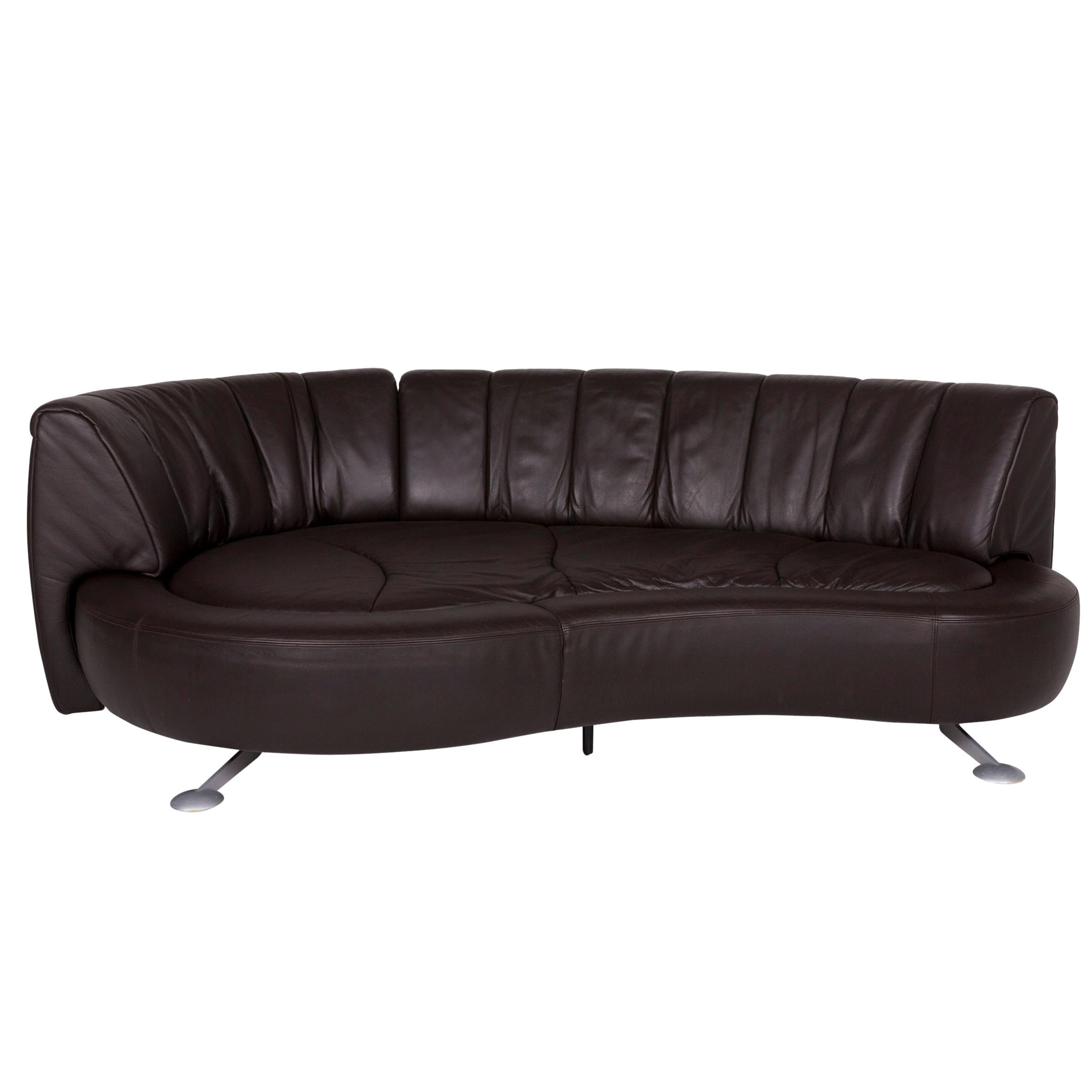 De Sede Ds 164 Leather Sofa Brown Three-Seat