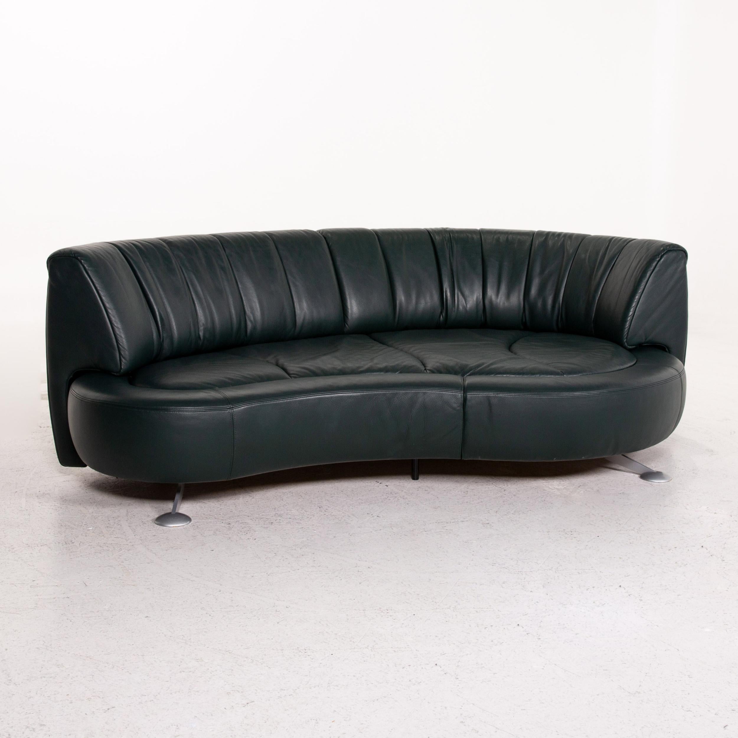 De Sede DS 164 Ledersofa Grün Dreisitzige Funktionsliege 4
