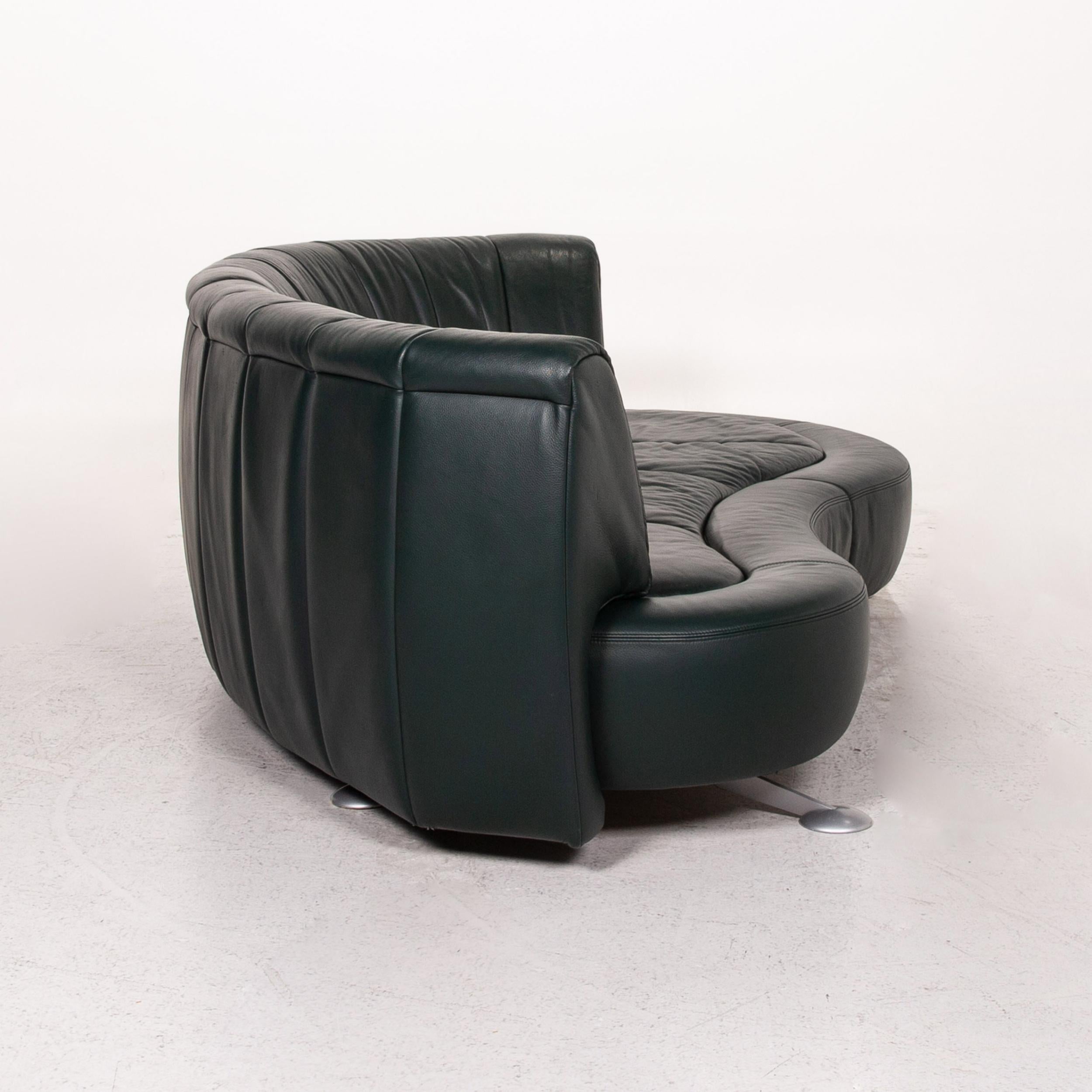 De Sede DS 164 Ledersofa Grün Dreisitzige Funktionsliege 5