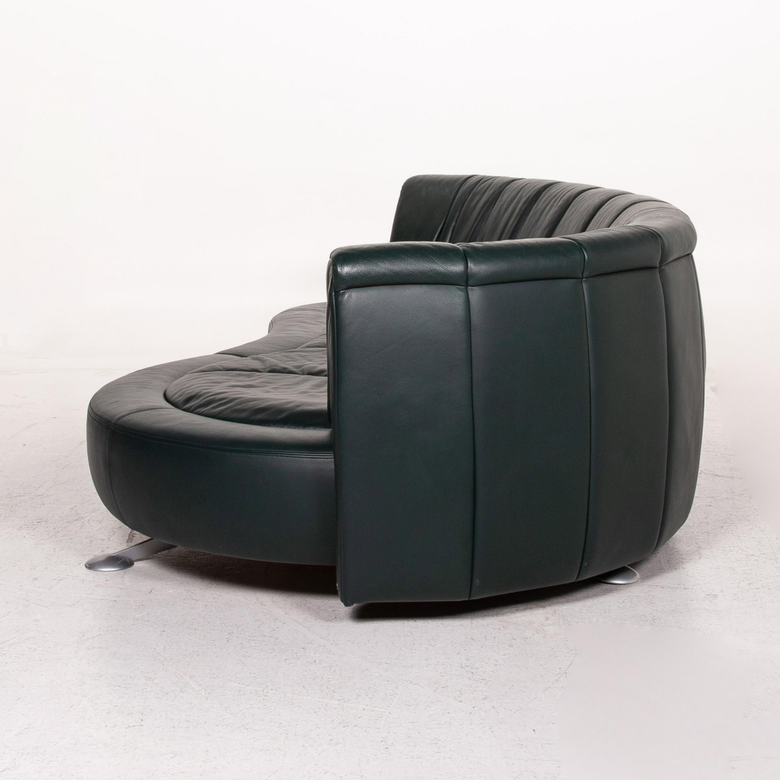 De Sede DS 164 Ledersofa Grün Dreisitzige Funktionsliege 7