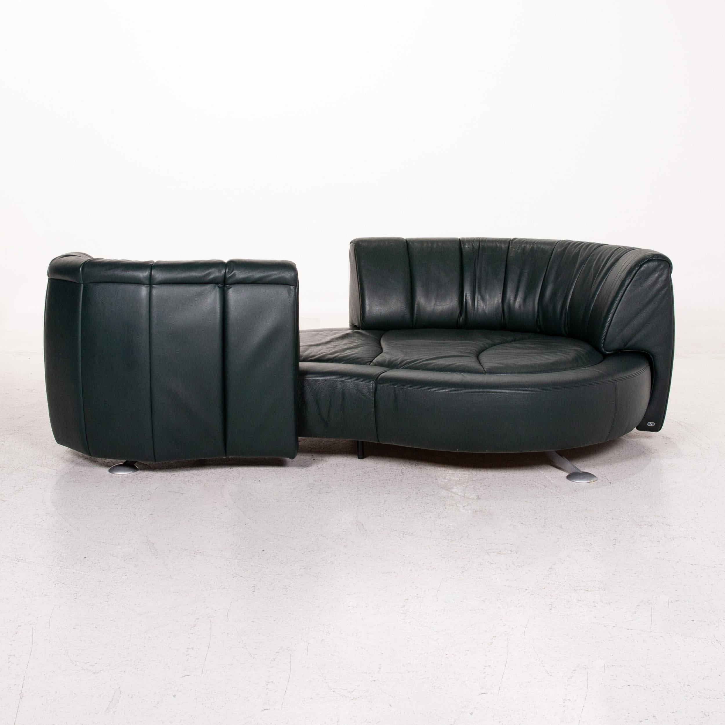 ledercouch dunkelgrün