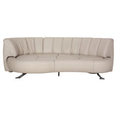 De Sede DS 164 Leather Sofa Light Gray Three-Seater Couch Function