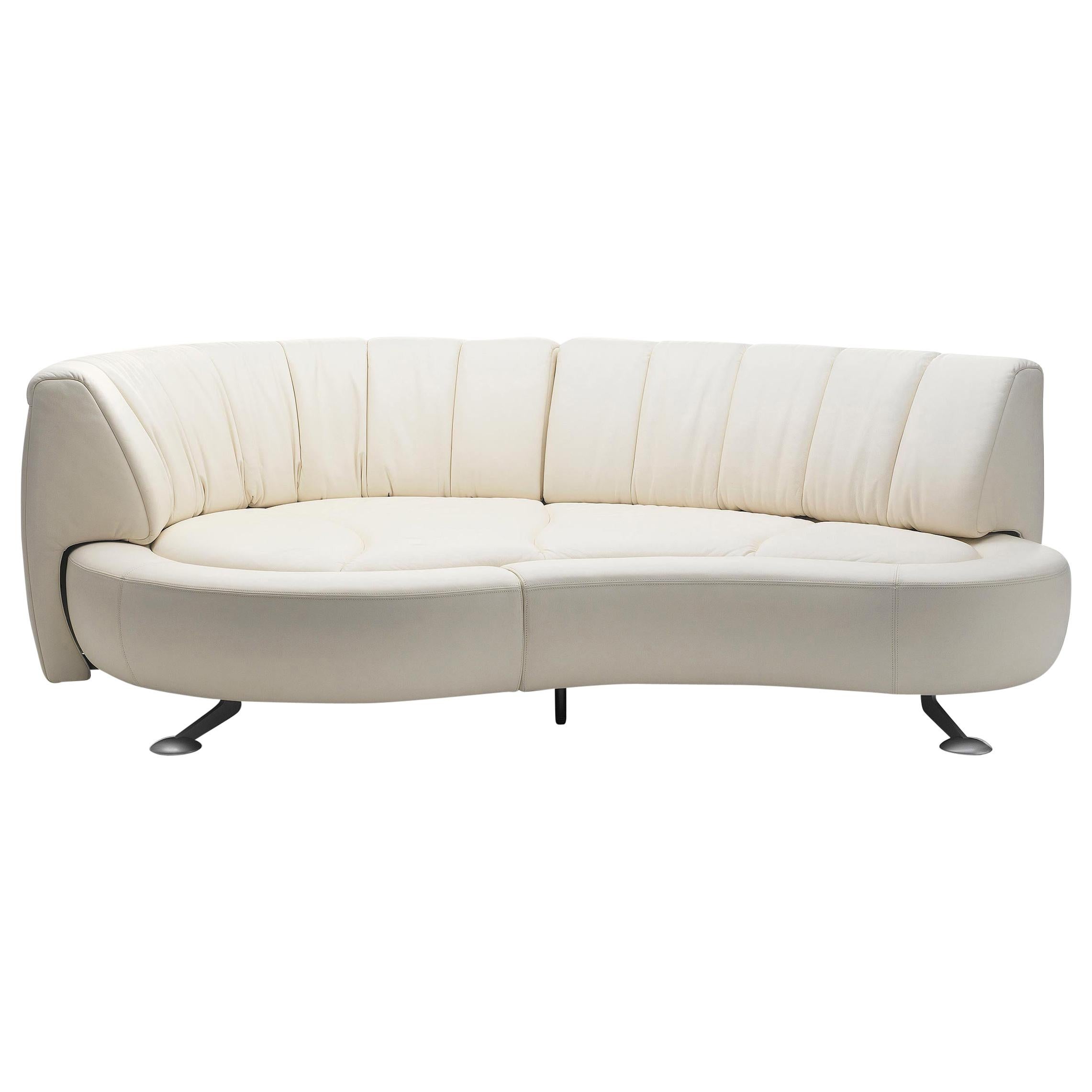 De Sede DS-164 Right Sofa Bed in Off White Upholstery by Hugo de Ruiter