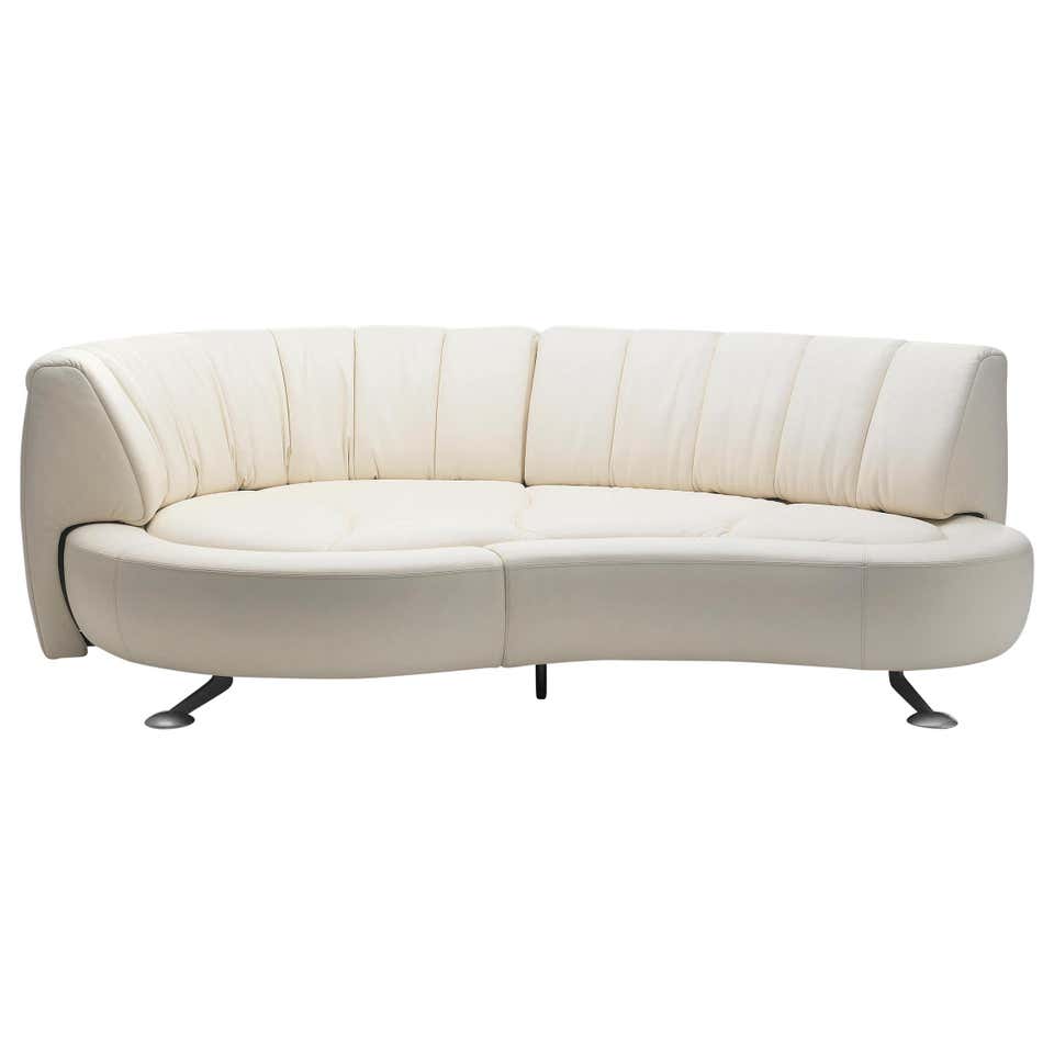 De Sede DS-164 Left Sofa Bed in Schiefer Brown Upholstery by Hugo de Ruiter