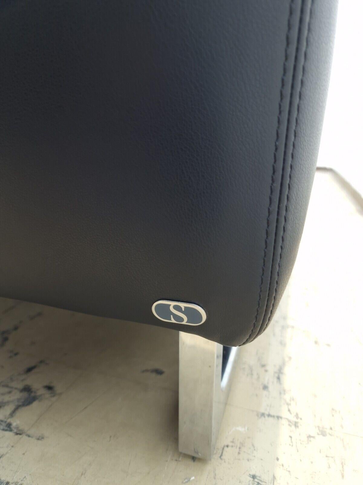 De Sede DS-165 Echtleder-Tagesbett Designercouch desede Recamiere in Schwarz 5