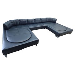 De Sede DS-165 Echtledersofa Daybed Designercouch desede Recamiere in schwarz