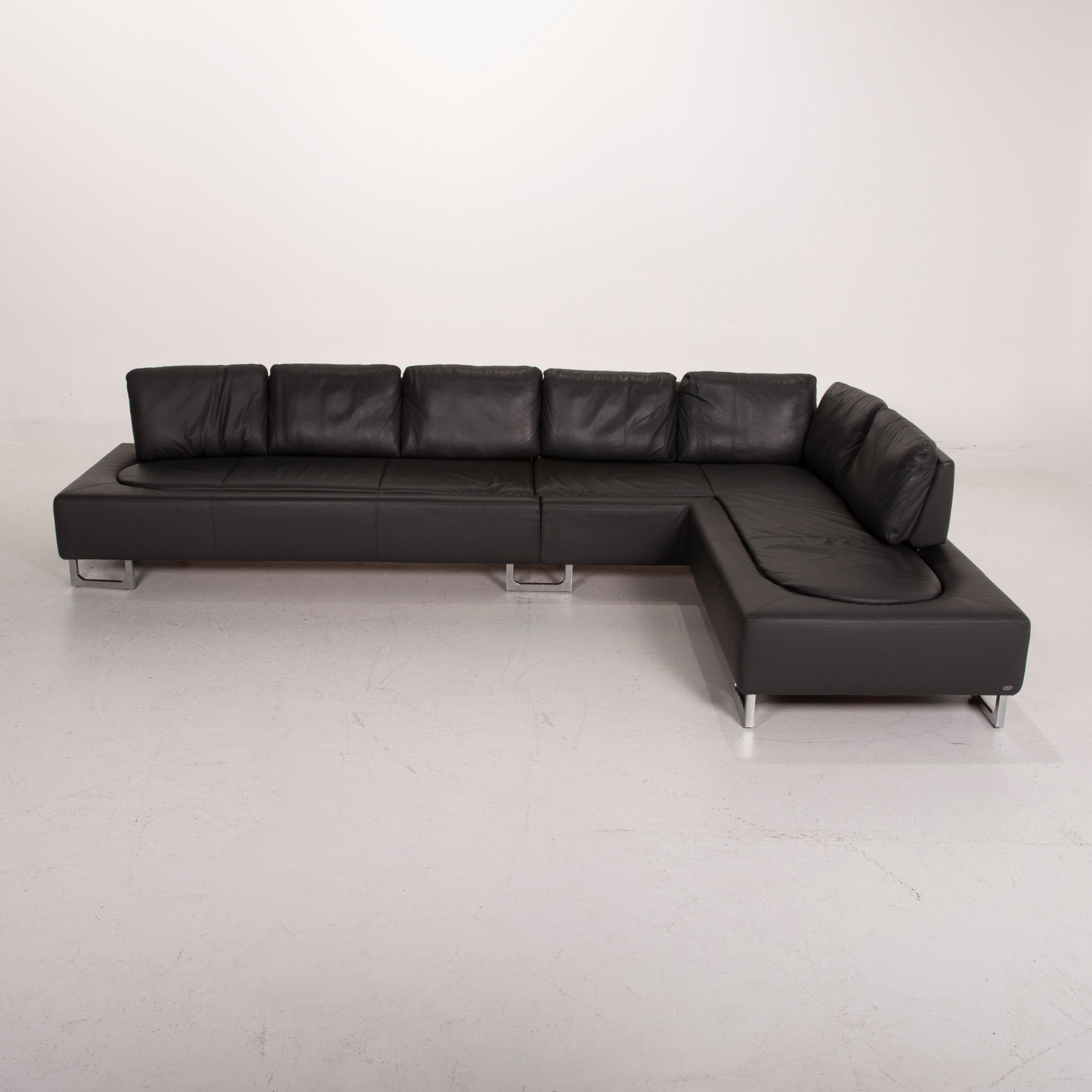 De Sede DS 165 Leather Sofa Anthracite Corner Sofa Function For Sale 5