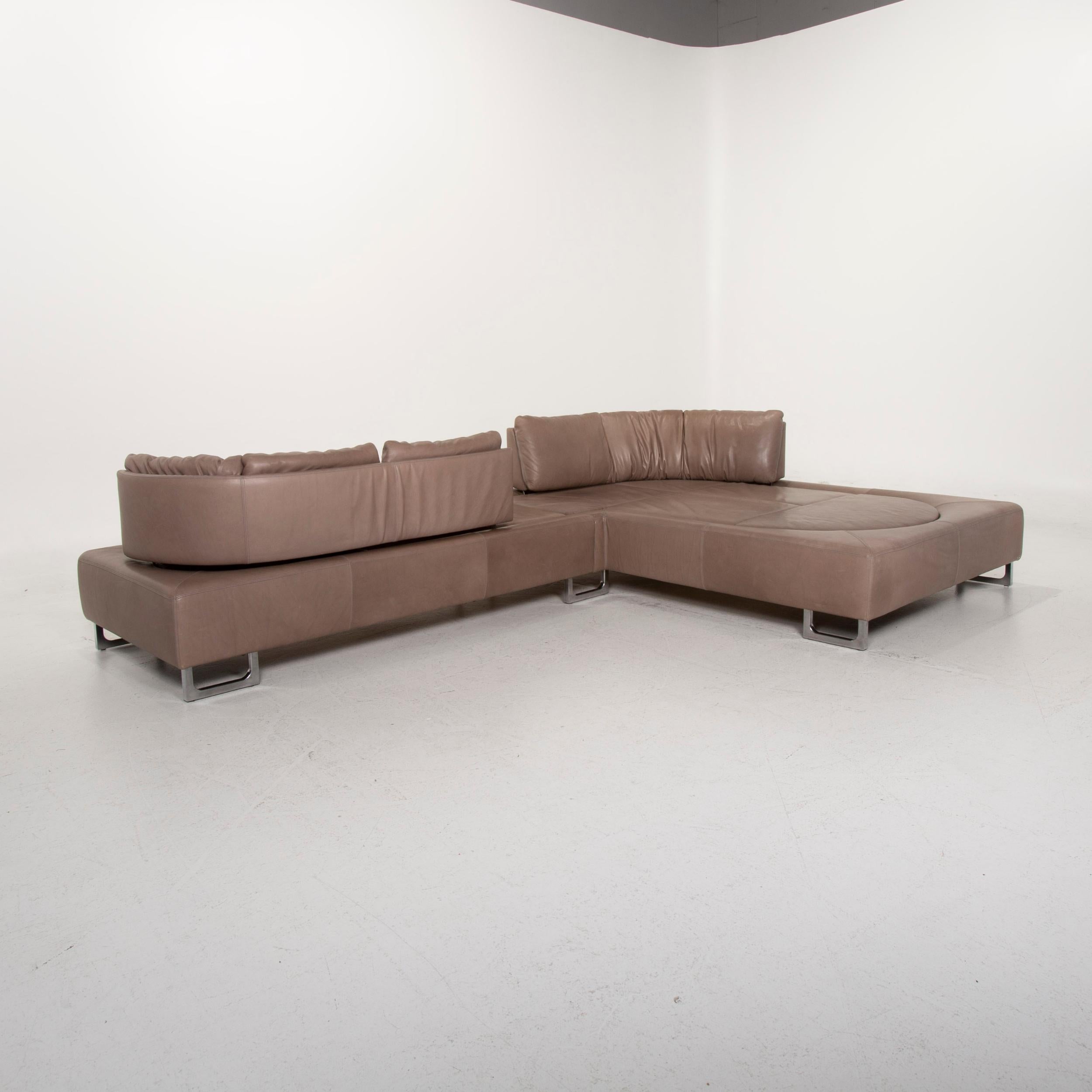 De Sede Ds 165 Leather Sofa Brown Corner Sofa Function In Fair Condition In Cologne, DE