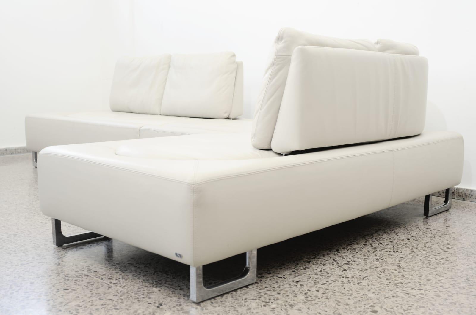de Sede DS-165 Motion Leather Chaise Lounge Sofas For Sale 5