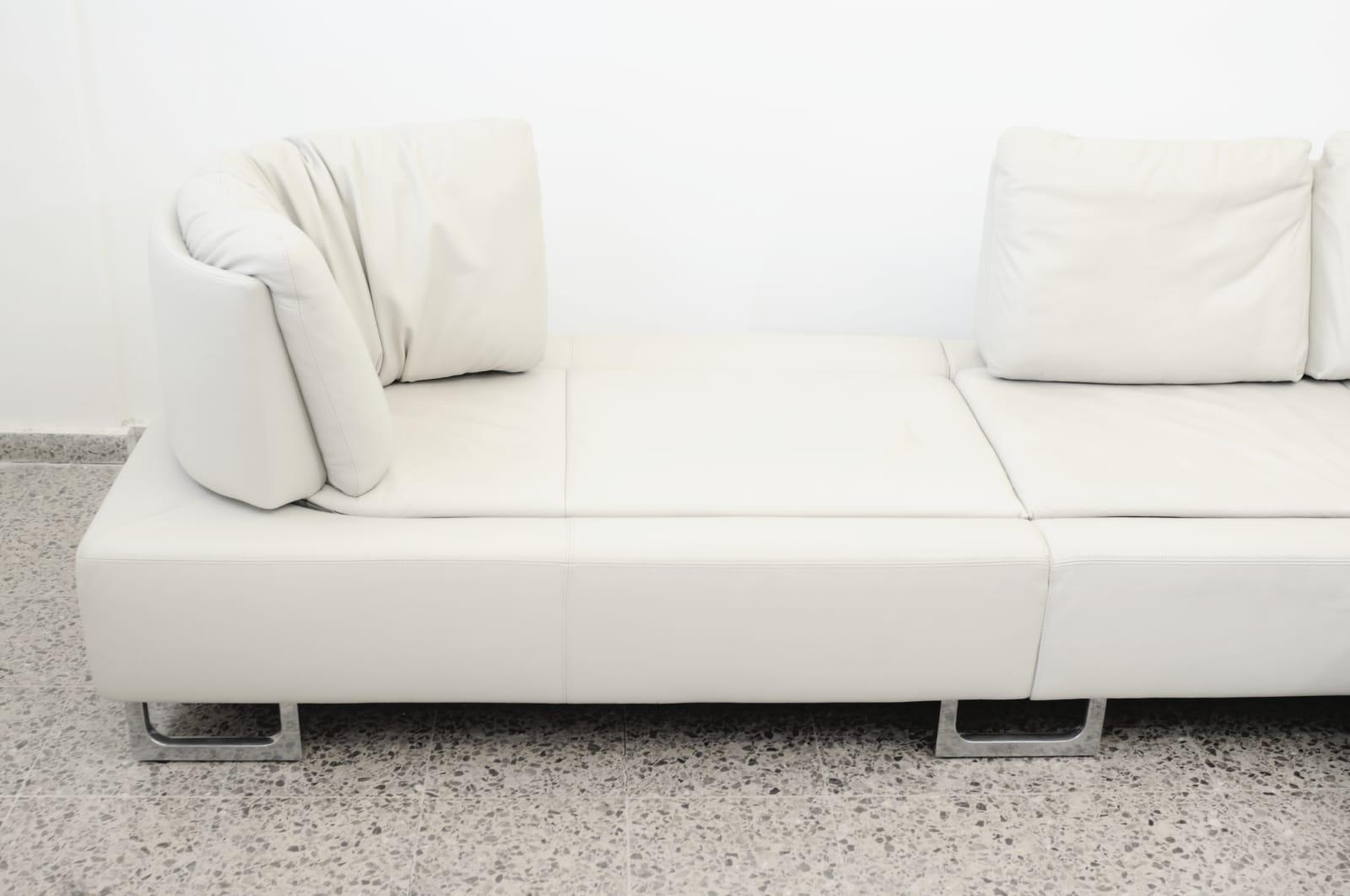 de Sede DS-165 Motion Leather Chaise Lounge Sofas In Good Condition For Sale In PEGO, ES