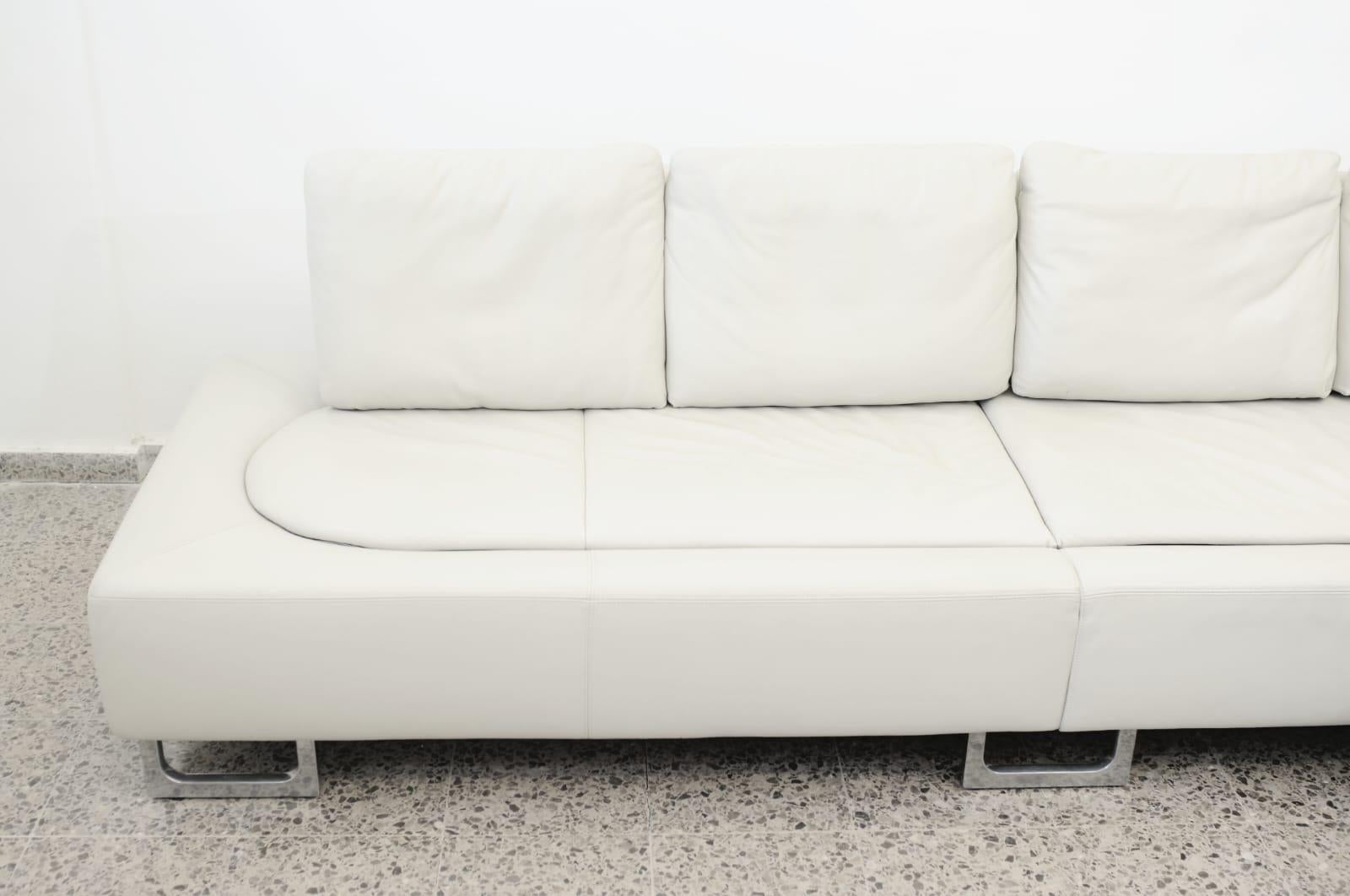 de Sede DS-165 Motion Leather Chaise Lounge Sofas For Sale 4