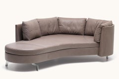 De Sede DS-167 Sofa with Movable Backrest in Leather by Hugo de Ruiter