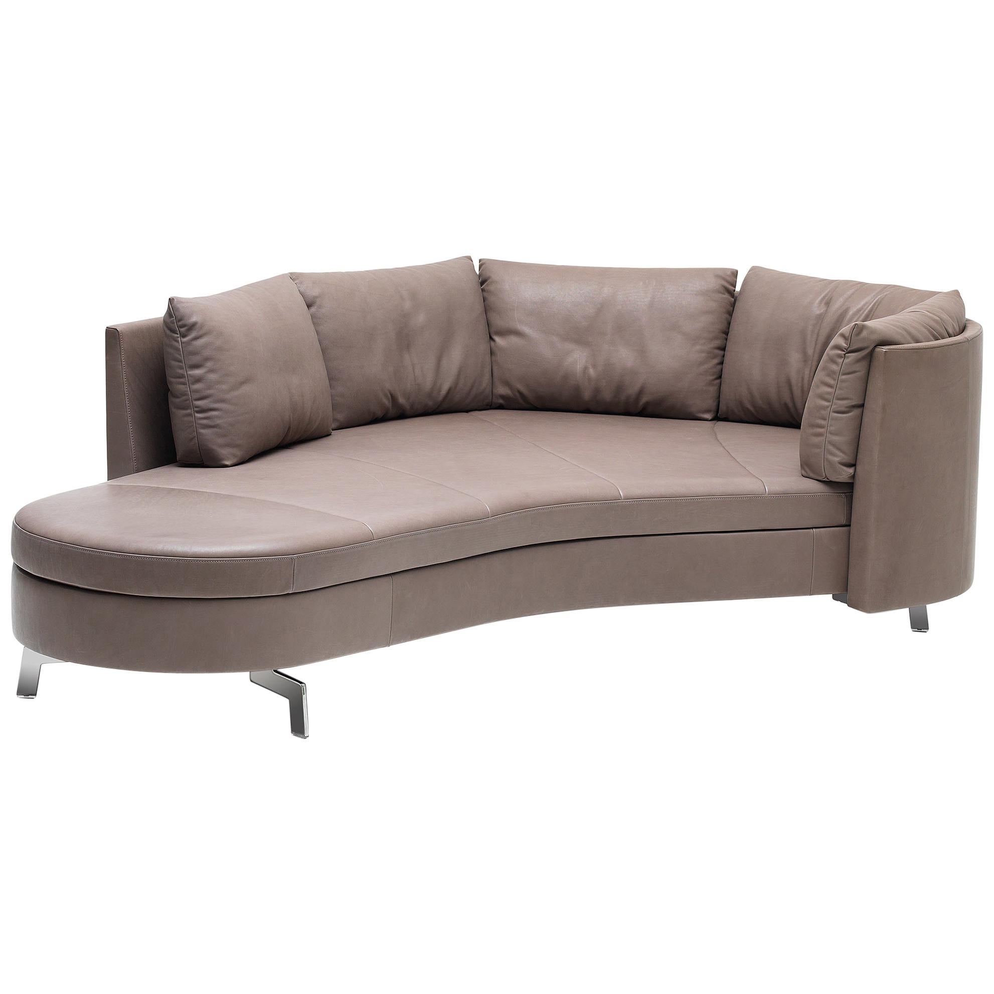 De Sede DS-167 Sofa with Movable Backrest in Schiefer Fabric by Hugo de Ruiter For Sale
