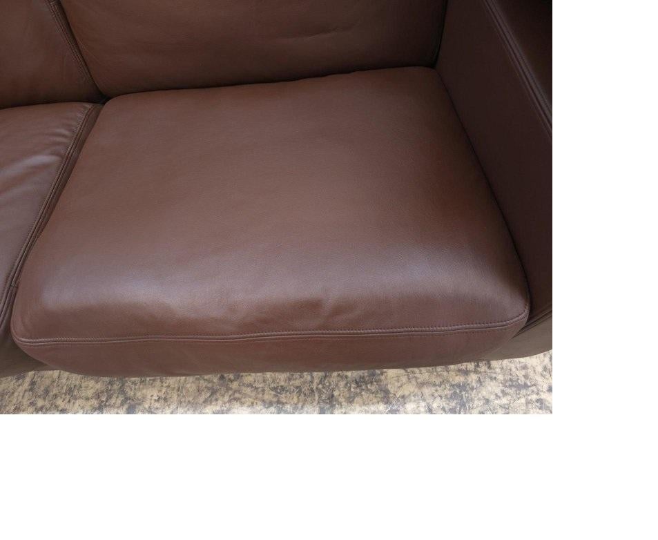 De Sede DS-17 Braun Leder Couch Designklassiker Luxus Made in Swiss in vendita 5