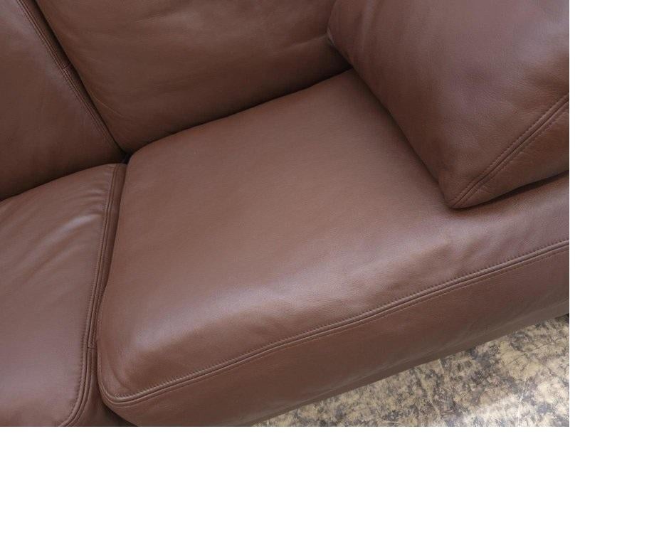 De Sede DS-17 Braun Leder Couch Designklassiker Luxus Made in Swiss in vendita 6
