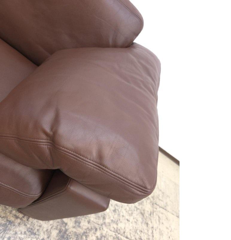 De Sede DS-17 Braun Leder Couch Designklassiker Luxus Made in Swiss in vendita 8