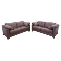 De Sede DS-17 Braun Leder Couch Designklassiker Luxus Made in Swiss