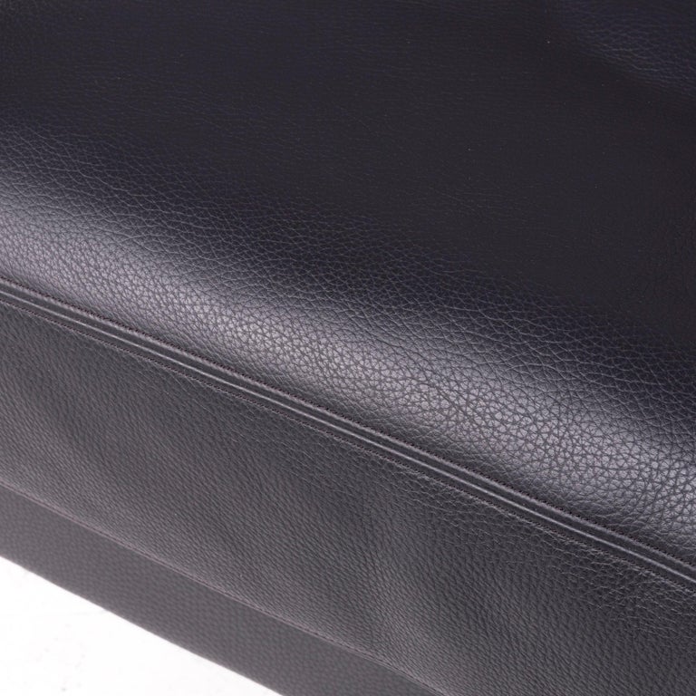 De Sede DS 17 Designer Leather Sofa Black Genuine Leather Two-Seat ...