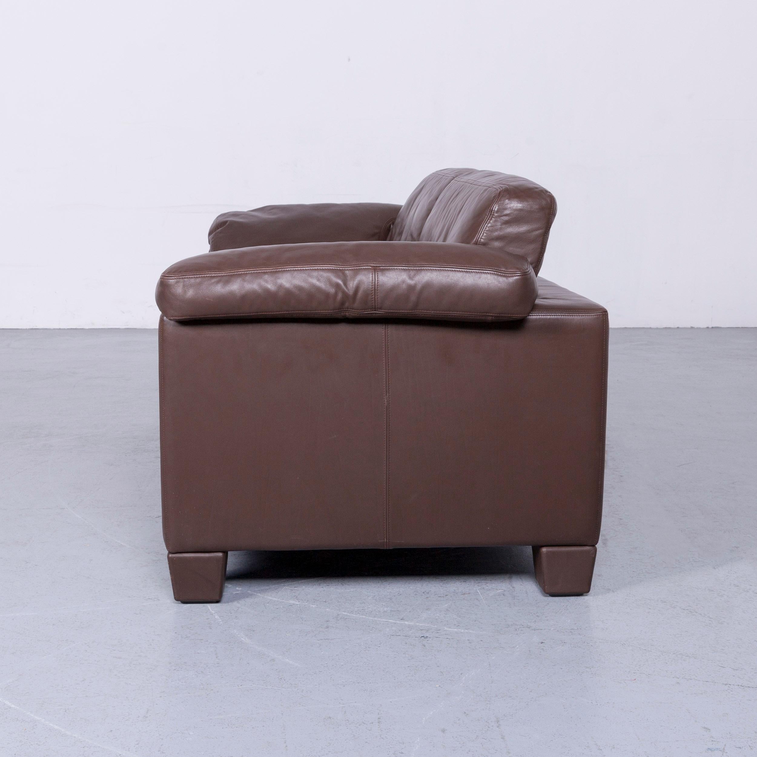 De Sede DS 17 Designer Leather Sofa Brown Two-Seat Couch 5