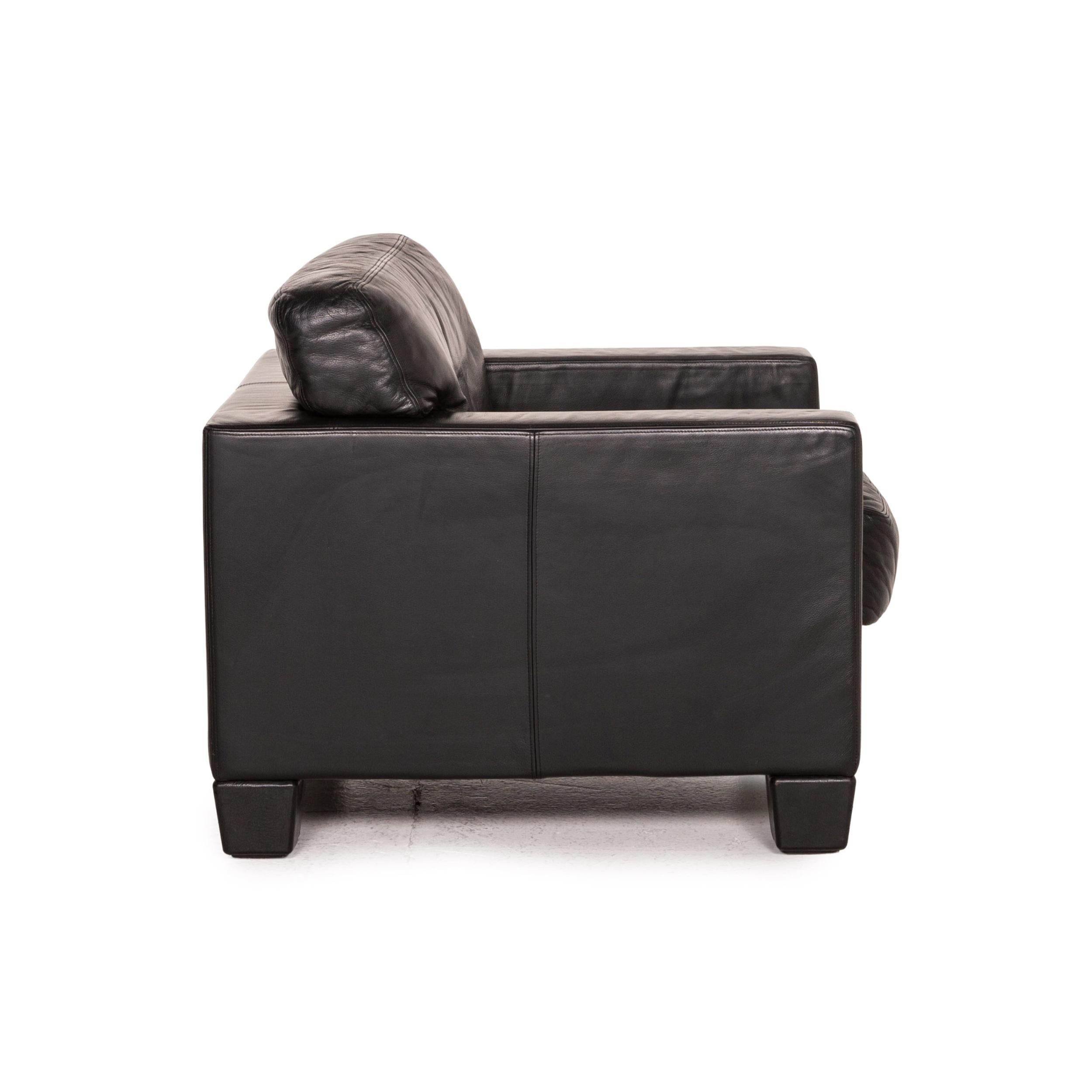 De Sede DS 17 Leather Armchair Black For Sale 2