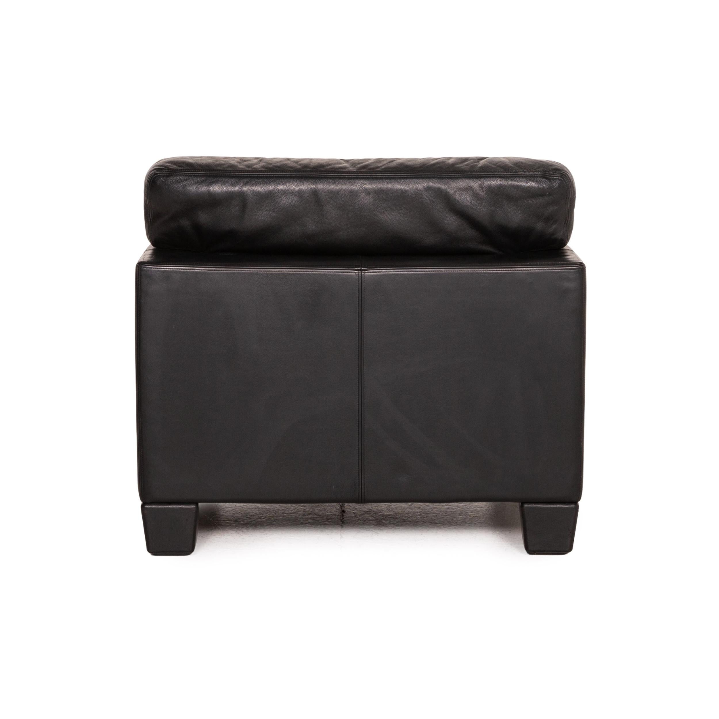 De Sede DS 17 Leather Armchair Black For Sale 3