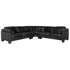 De Sede DS 17 Leather Corner Sofa Dark Green Sofa Couch