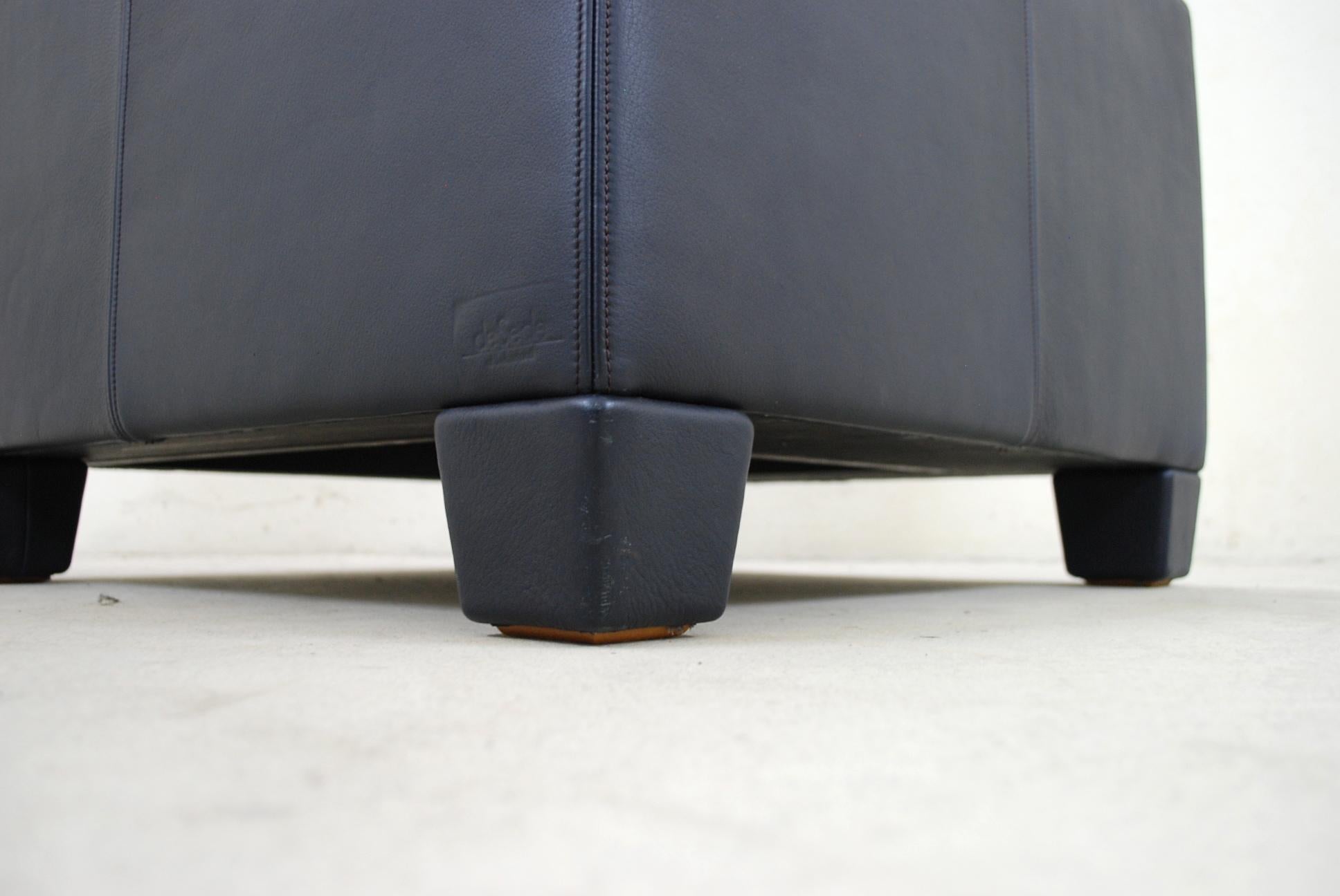 De Sede Ds 17 Leather Lounge Chair Armchair Dark Blue 2