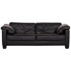 De Sede Ds 17 Leather Sofa Black Two-Seat