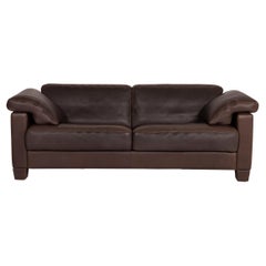De Sede Ds 17 Leather Sofa Brown Two-Seater Dark Brown