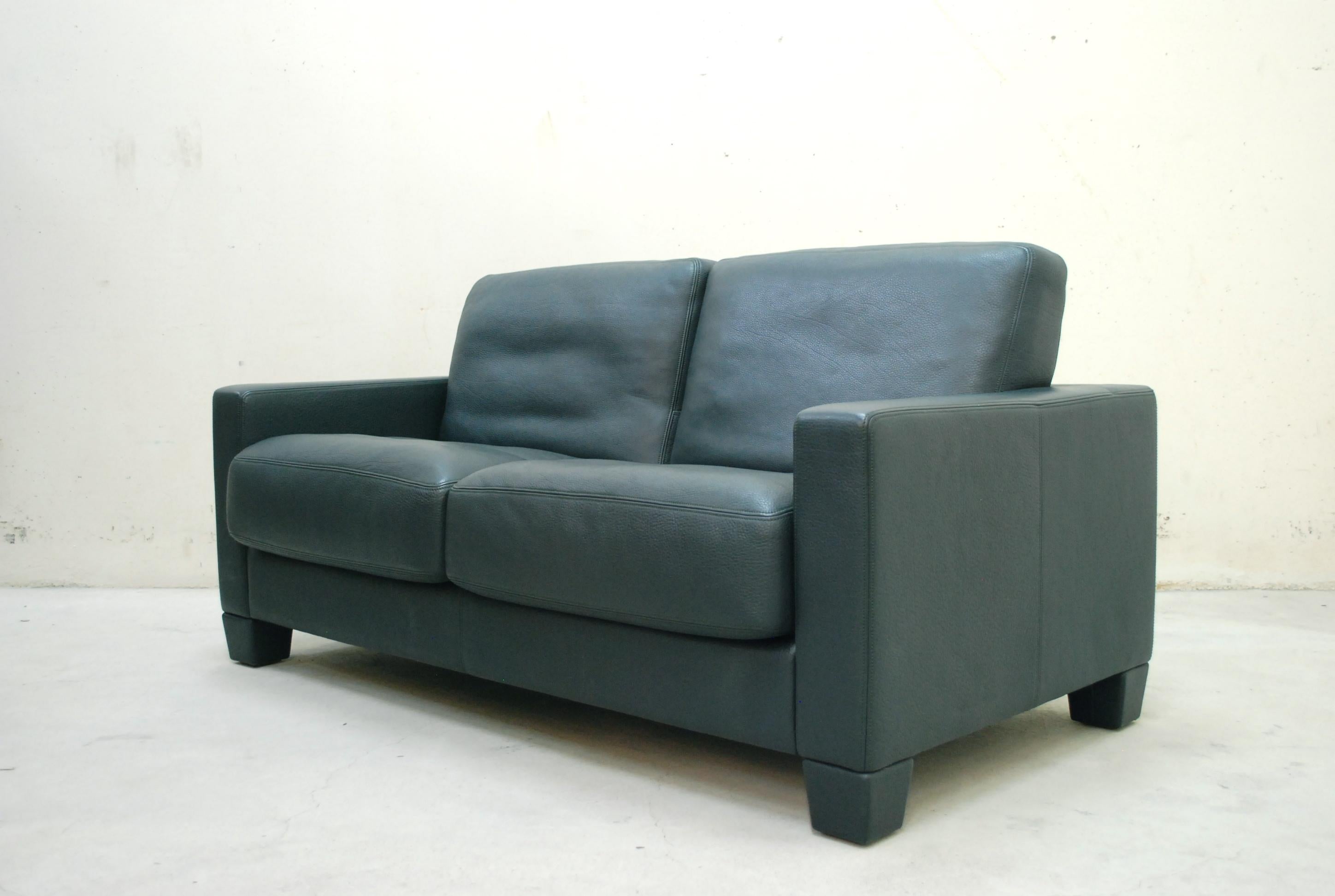 De Sede DS 17 Leather Sofa Racing Green In Good Condition For Sale In Munich, Bavaria