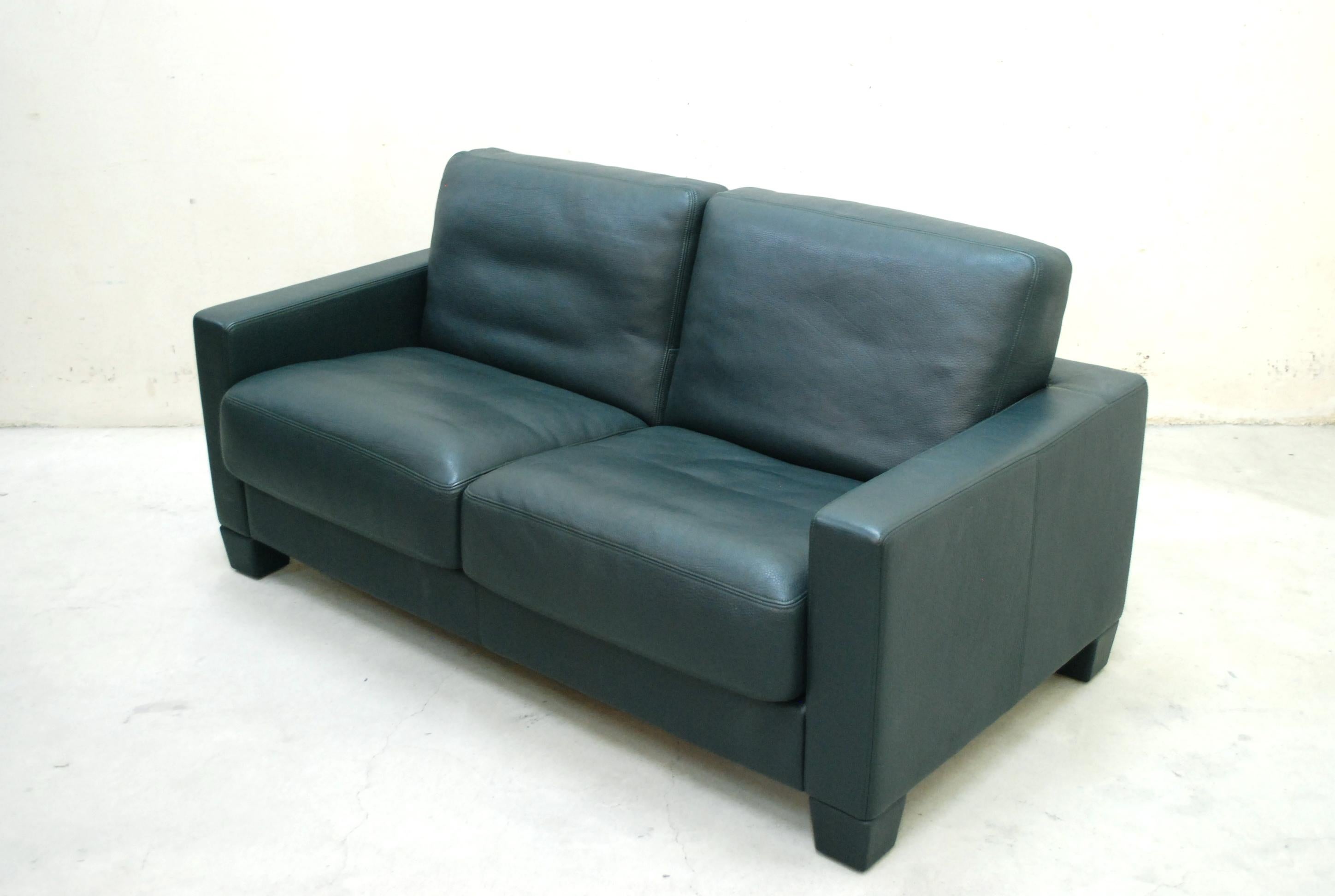 Late 20th Century De Sede DS 17 Leather Sofa Racing Green For Sale