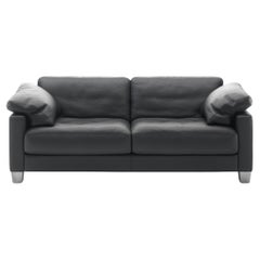 De Sede DS-17 Two-Seat Sofa in Black Upholstery by Antonella Scarpitta