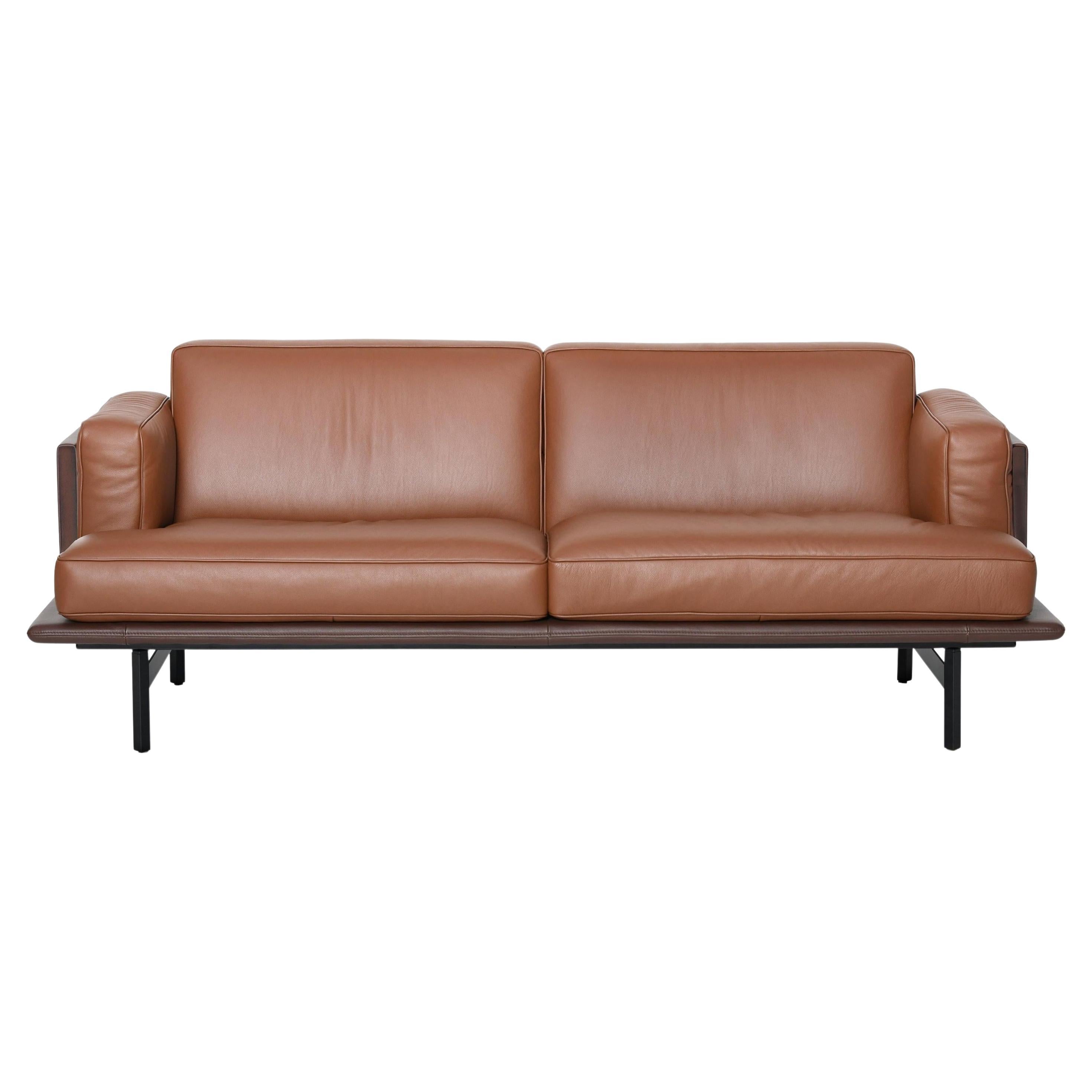 De Sede DS-175 Large Two-Seat Sofa in Hazel Upholstery by Patrick Norguet For Sale