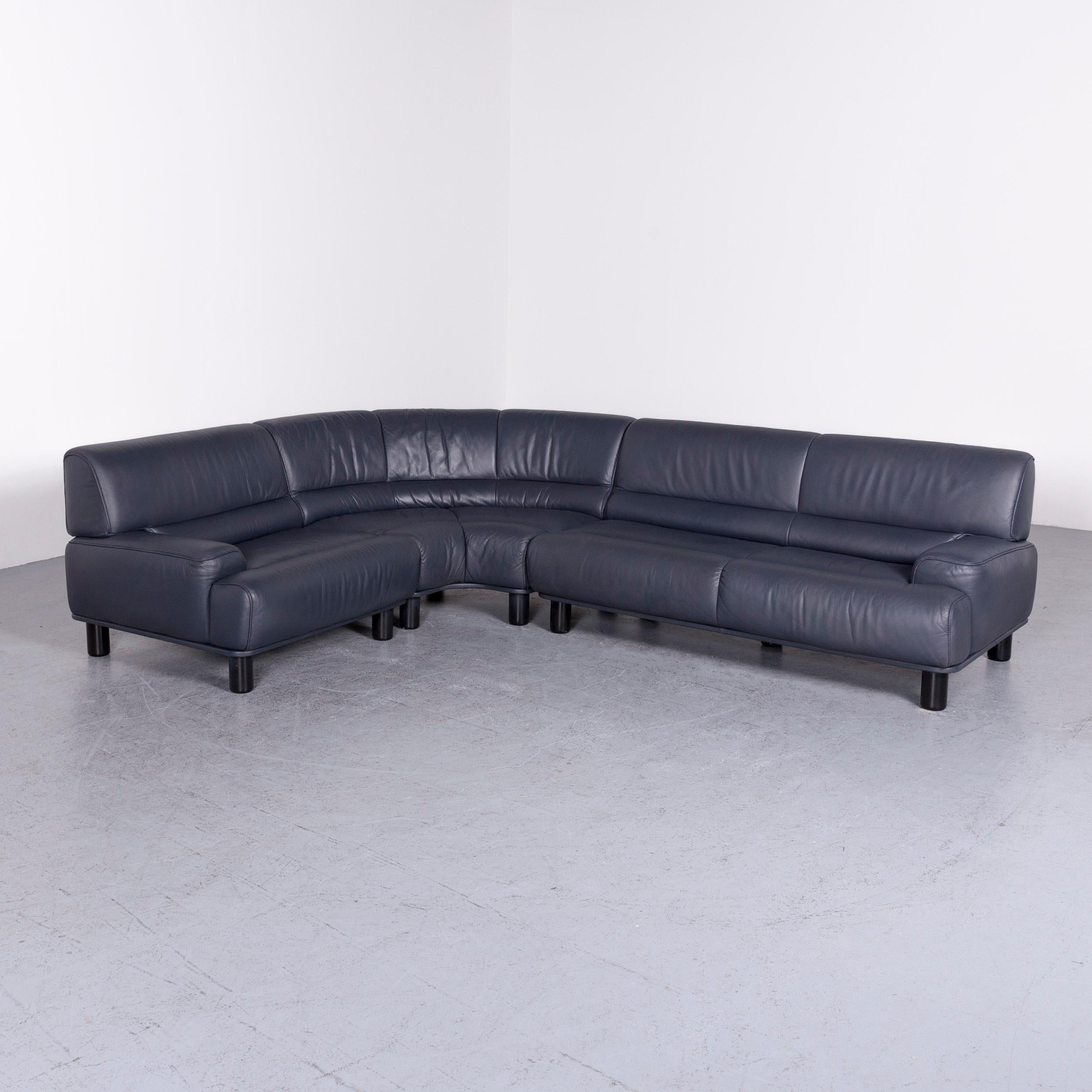 Swiss De Sede DS 18 Designer Leather Corner Couch Armchair Set Sofa